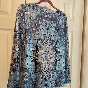 Pull over blue and purple top